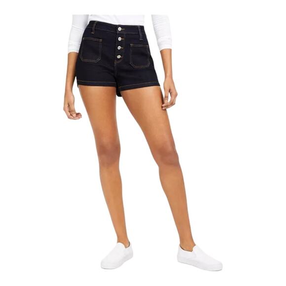 Dickies Button Fly Dark Wash Denim Shorts - Picture 1 of 4